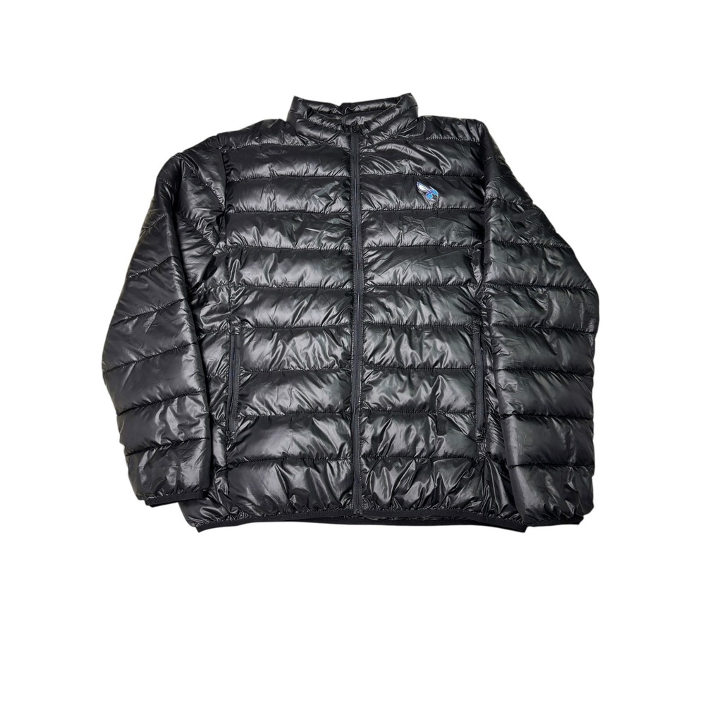 Fanatics NBA Puffer Jacket Mens 2XL Zip Up Lightweight  Charlotte Hornets‎ Logo